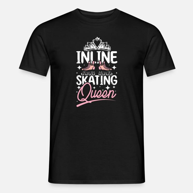 Inline skating queen - Männer T-Shirt - Schwarz