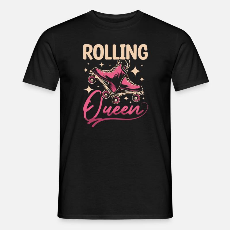Inline skating rolling queen - Männer T-Shirt - Schwarz