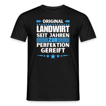 Zur Perfektion gereifter Landwirt - Männer T-Shirt - Schwarz - Vorne - AI Model Male 178 light (178cm)