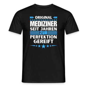 Physicians matured to perfection - Men's T-Shirt - black - Front - AI Model Male 178 light (178cm)