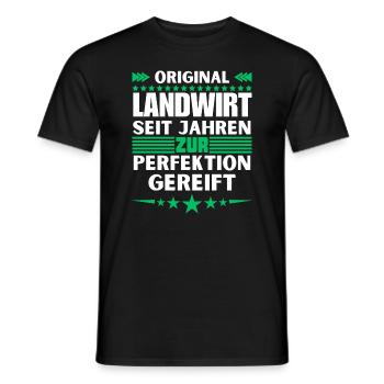 Farmer matured to perfection - Men's T-Shirt - black - Front - AI Model Male 178 light (178cm)