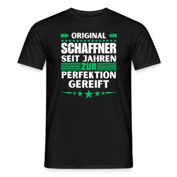 Conductors matured to perfection - Men's T-Shirt - black - Front - AI Model Male 178 light (178cm)