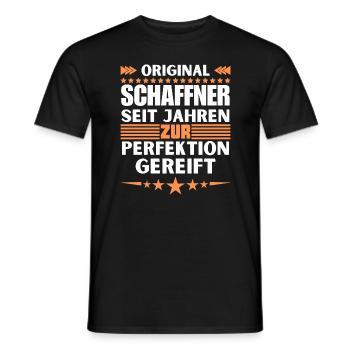 Conductors matured to perfection - Men's T-Shirt - black - Front - AI Model Male 178 light (178cm)