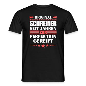 Carpenters matured to perfection - Men's T-Shirt - black - Front - AI Model Male 178 light (178cm)