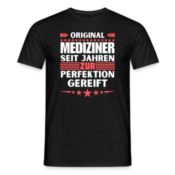 Physicians matured to perfection - Men's T-Shirt - black - Front - AI Model Male 178 light (178cm)