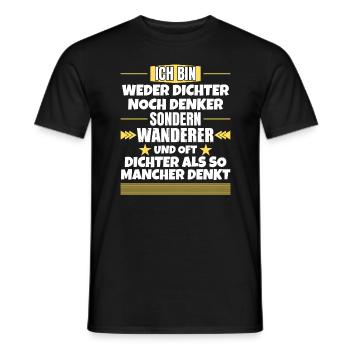 Ni poètes, ni penseurs, mais vagabonds - T-shirt homme - noir - Devant - AI Model Male 178 light (178cm)