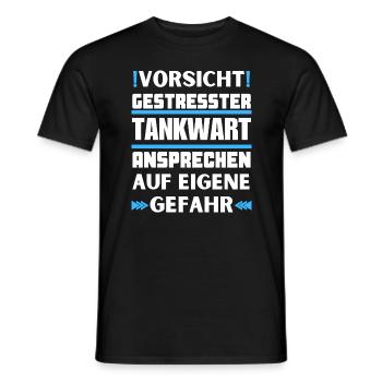 Ne parlez pas à un pompiste stressé ! - T-shirt homme - noir - Devant - AI Model Male 178 light (178cm)