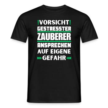 Ne parlez pas à un sorcier stressé ! - T-shirt homme - noir - Devant - AI Model Male 178 light (178cm)
