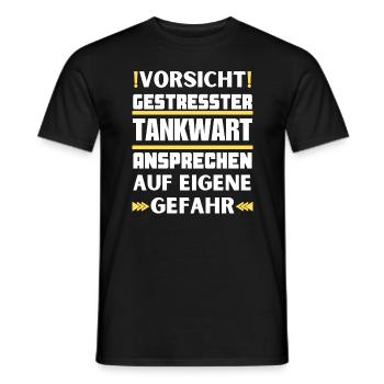 Ne parlez pas à un pompiste stressé ! - T-shirt homme - noir - Devant - AI Model Male 178 light (178cm)
