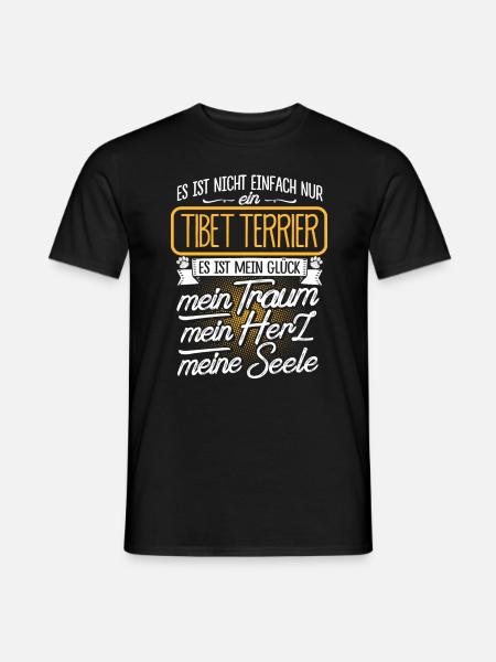 TIBET-TERRIER - Traum - Männer T-Shirt - Schwarz