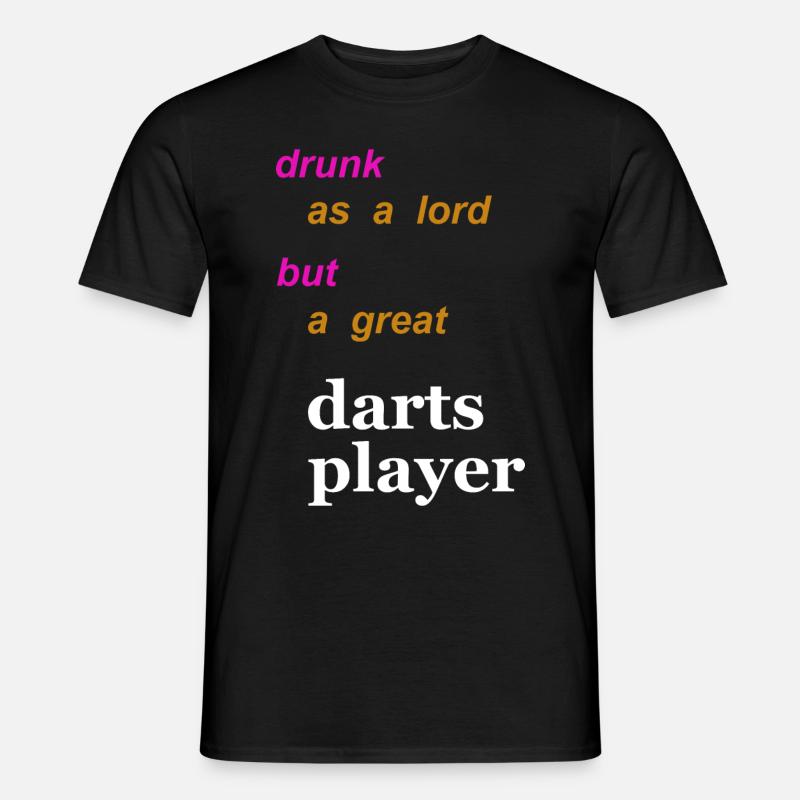 darts and beer - Männer T-Shirt - Schwarz