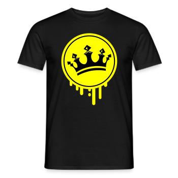 Crown King Symbol - Men's T-Shirt - black - Front - AI Model Male 178 light (178cm)