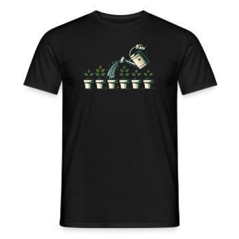 Urban Gardening - Men's T-Shirt - black - Front - AI Model Male 178 light (178cm)