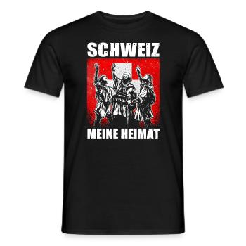 Schweiz Heimat Rütlischwur Patriot Geschenk de - Männer T-Shirt - Schwarz - Vorne - AI Model Male 178 light (178cm)