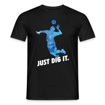 Volleyball Beach Volleyball - Men's T-Shirt - black - Front - AI Model Male 178 light (178cm)