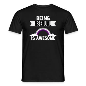 Asexuel Rainbow Ace Pride Mois LGBT Asexuel - T-shirt homme - noir - Devant - AI Model Male 178 light (178cm)