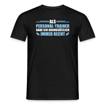 Fitnessstudio Personal Trainer Geschenkidee - Männer T-Shirt - Schwarz - Vorne - AI Model Male 178 light (178cm)