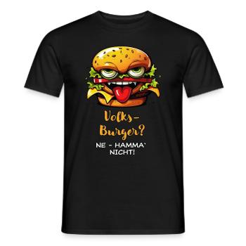 Koarl's Volksburger - hell - Männer T-Shirt - Schwarz - Vorne - AI Model Male 178 light (178cm)