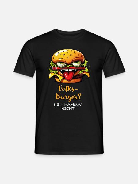 Koarl's Volksburger - hell - Männer T-Shirt - Schwarz