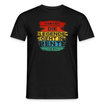 Artisan Pension Meilleure vente Légende Rétro Coucher de soleil - T-shirt homme - noir - Devant - AI Model Male 178 light (178cm)