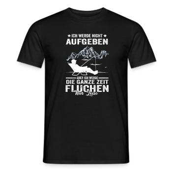 Angeln Spruch Angelrute hobby Angler fischen - Männer T-Shirt - Schwarz - Vorne - AI Model Male 178 light (178cm)