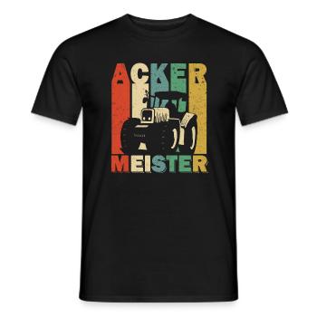 Acker Meister Traktor Nachwuchs Landwirt Junge - Männer T-Shirt - Schwarz - Vorne - AI Model Male 178 light (178cm)
