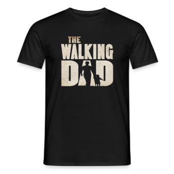 La marche papa papa de la progéniture Fête des Pères Drôle - T-shirt homme - noir - Devant - AI Model Male 178 light (178cm)
