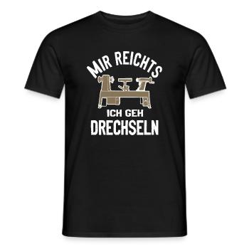 Mir reichts ich geh drechseln Drechsler - Männer T-Shirt - Schwarz - Vorne - AI Model Male 178 light (178cm)