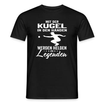 Boule Spieler Boccia Spieler Petanque - Männer T-Shirt - Schwarz - Vorne - AI Model Male 178 light (178cm)