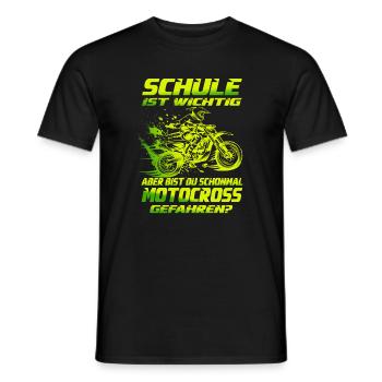 Cross motorrad Motocross Kind Kindercross Jungen - Männer T-Shirt - Schwarz - Vorne - AI Model Male 178 light (178cm)