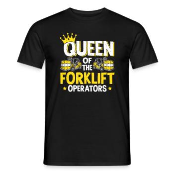 Forklift Driver Forklift Operator - Men's T-Shirt - black - Front - AI Model Male 178 light (178cm)