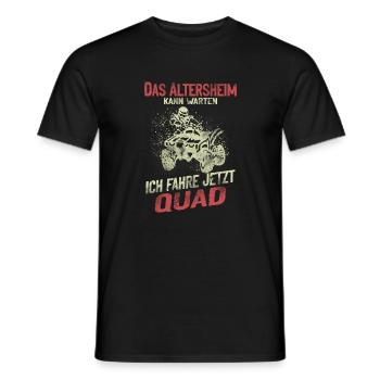 ATV Quad Opa 4x4 Quadfahrer Quadbike - Männer T-Shirt - Schwarz - Vorne - AI Model Male 178 light (178cm)