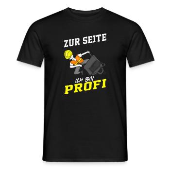 Maurer Sprüche Maurermeister Schubkarre Baustelle - Männer T-Shirt - Schwarz - Vorne - AI Model Male 178 light (178cm)