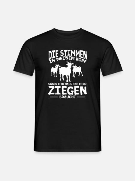Ziege Ziegenhalter Ziegenbock Ziegenhirt - Männer T-Shirt - Schwarz