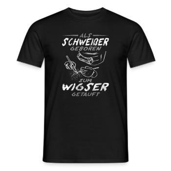 Wigser Wig Schweißen Schweißfachmann - Männer T-Shirt - Schwarz - Vorne - AI Model Male 178 light (178cm)