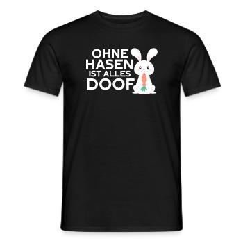 Kaninchen Hasenmama Hasen Liebe Häschen - Männer T-Shirt - Schwarz - Vorne - AI Model Male 178 light (178cm)