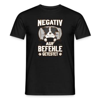 Border Collie Züchter Hund Hundeliebhaber - Männer T-Shirt - Schwarz - Vorne - AI Model Male 178 light (178cm)