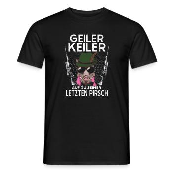 Jäger Bräutigam Jagd Junggesellenabschied JGA - Männer T-Shirt - Schwarz - Vorne - AI Model Male 178 light (178cm)
