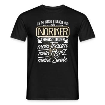 NORIKER - Herz - Männer T-Shirt - Schwarz - Vorne - AI Model Male 178 light (178cm)