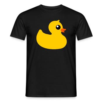 Quietscheentchen - Männer T-Shirt - Schwarz - Vorne - AI Model Male 178 light (178cm)