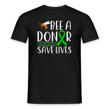 Bee A Donor Organ Donor Saves Lives - Männer T-Shirt - Schwarz - Vorne - AI Model Male 178 light (178cm)