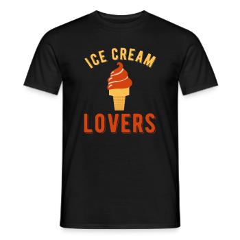 Eiscreme Liebhaber Sommer Design - Männer T-Shirt - Schwarz - Vorne - AI Model Male 178 light (178cm)