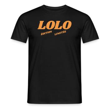 Lolo - Limitierte Auflage - Männer T-Shirt - Schwarz - Vorne - AI Model Male 178 light (178cm)