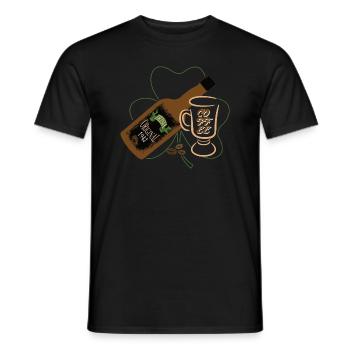 Irish Coffee Original Irish Coffee Whiskey - Men's T-Shirt - black - Front - AI Model Male 178 light (178cm)