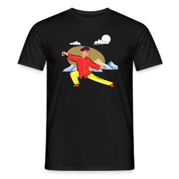 Tai Chi - Men's T-Shirt - black - Front - AI Model Male 178 light (178cm)