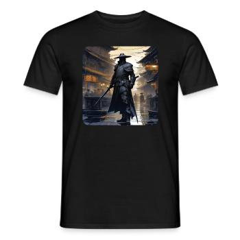 Proud Samurai Warrior Japan Asia Kendo Ninja - Men's T-Shirt - black - Front - AI Model Male 178 light (178cm)