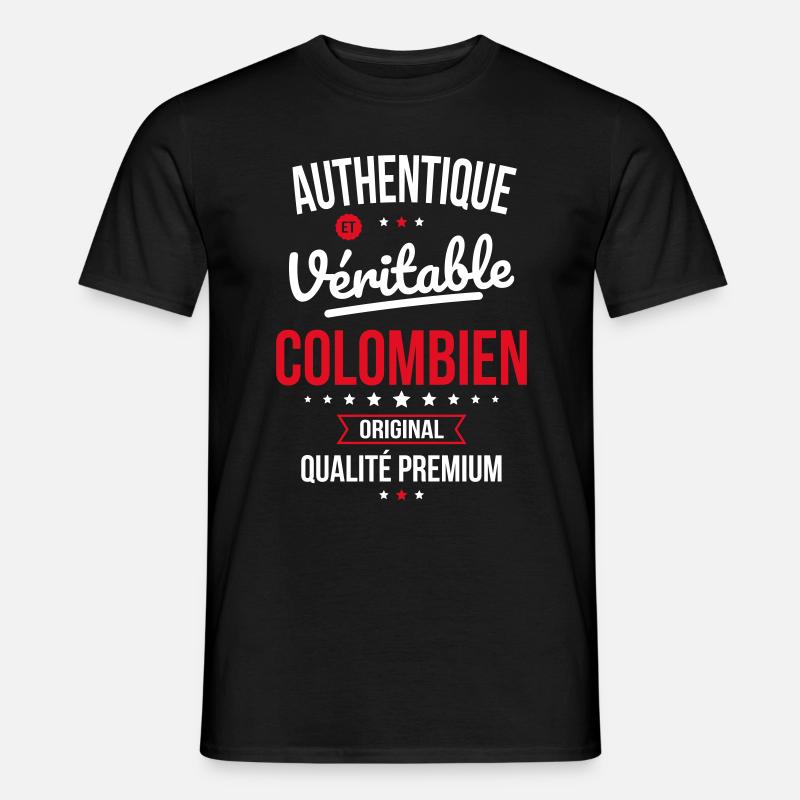 Authentique et véritable Colombien - Original - T-shirt homme - noir