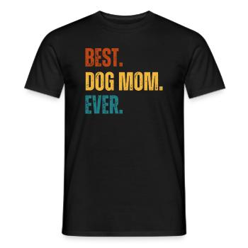 Meilleurs chiens Cadeau de fête des mères Retro Dogs - T-shirt homme - noir - Devant - AI Model Male 178 light (178cm)