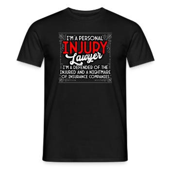 I'm A Personal Injury Lawyer - Men's T-Shirt - black - Front - AI Model Male 178 light (178cm)