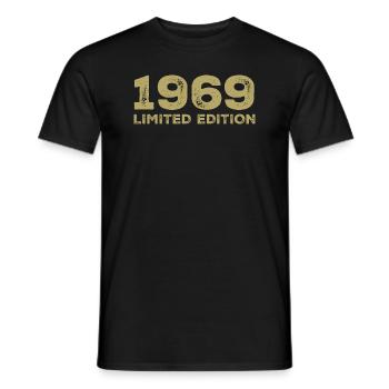 Cadeau D'anniversaire Nées En 1969 Vintage 1969 - T-shirt homme - noir - Devant - AI Model Male 178 light (178cm)